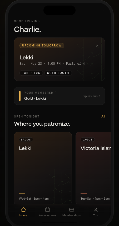 AfterHours Member app